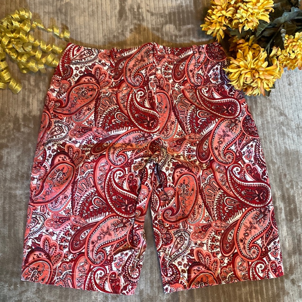 Talbots paisley shorts